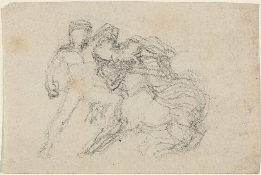 Battle between Man and Centaur by John Flaxman