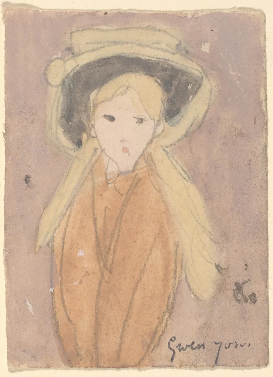 Little Girl with a Large Hat by Gwen John