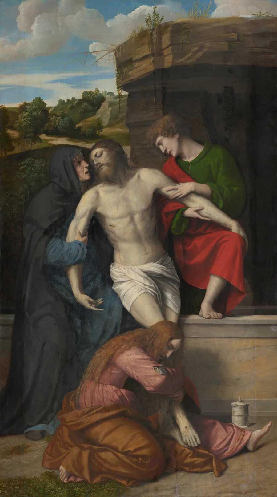 Pietà by Moretto da Brescia