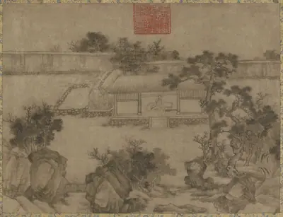 After Lu Hong's "Thatched Hut"