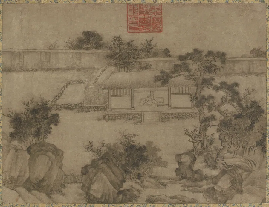 After Lu Hong's "Thatched Hut" by Traditionally attributed to Lu Hong (active 713-742)