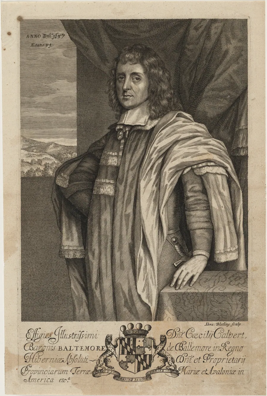 George Calvert, Lord Baltimore by Abraham Blooteling