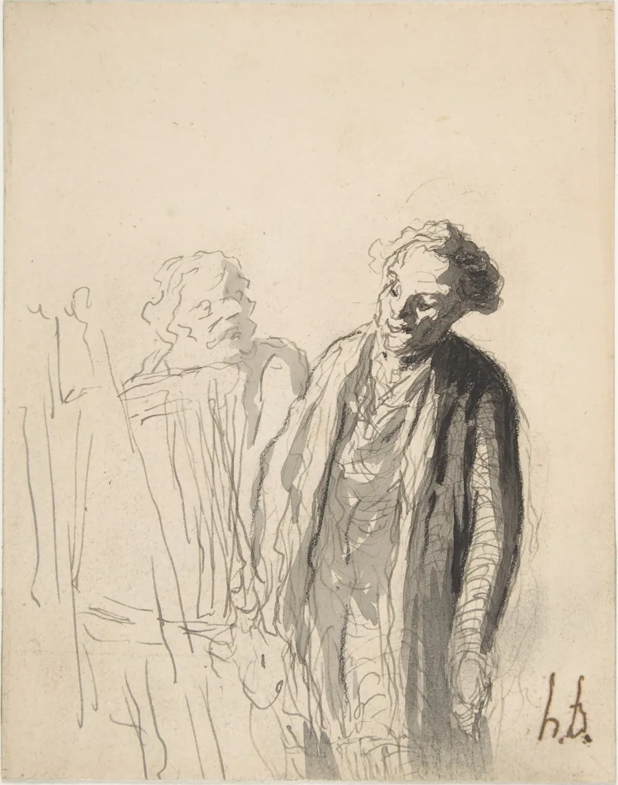 L'Amateur by Honoré Daumier