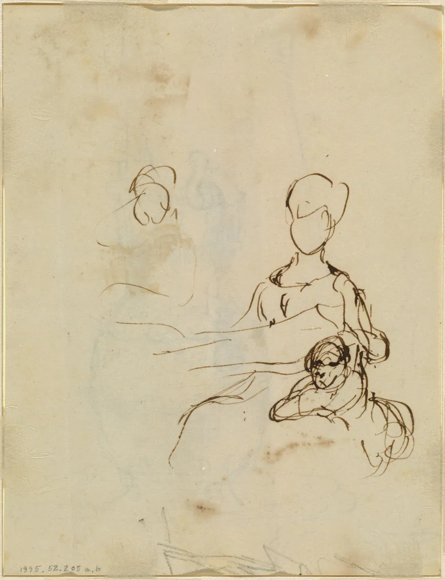 Study of a Mother and Child [verso] by Sir David Wilkie