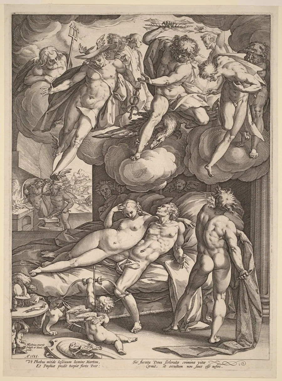 Mars and Venus Surprised by Vulcan by Hendrick Goltzius