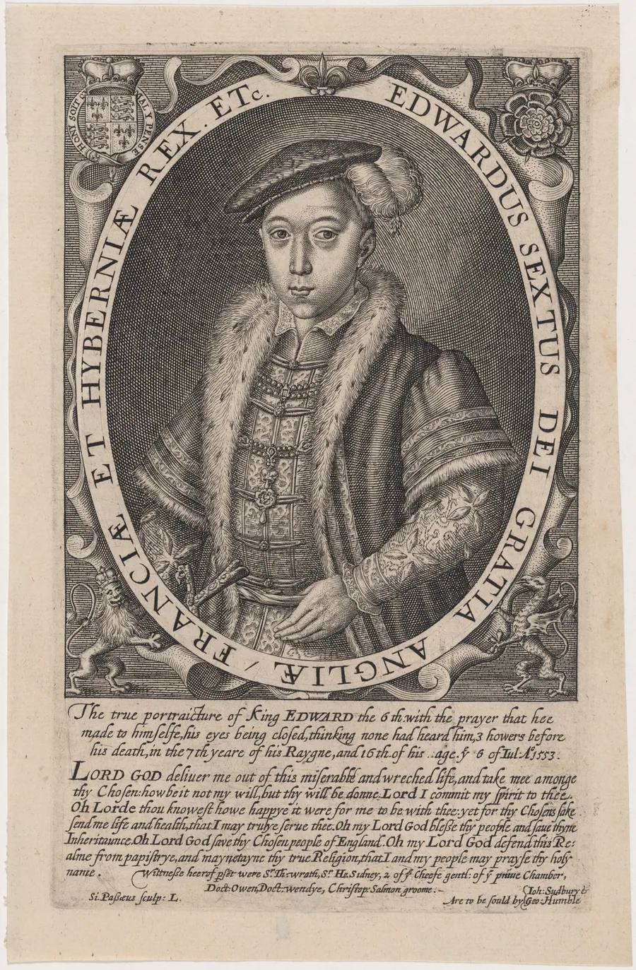 Edward VI of England by Simon van de Passe