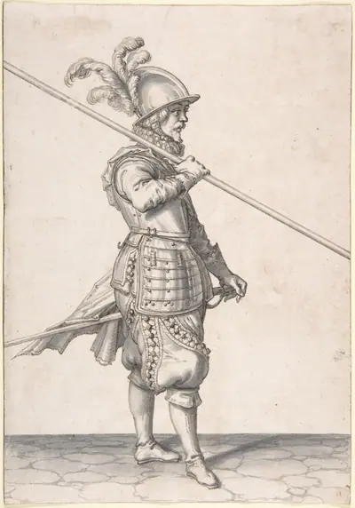 The Soldier Carrying His Pike at the Slope