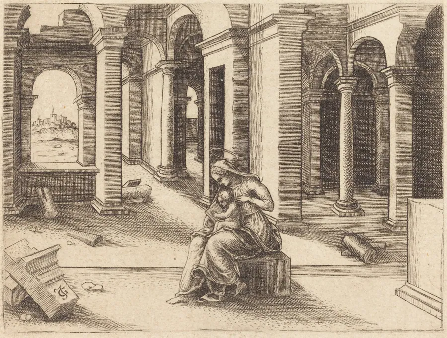 The Virgin and Child by Jean de Gourmont I