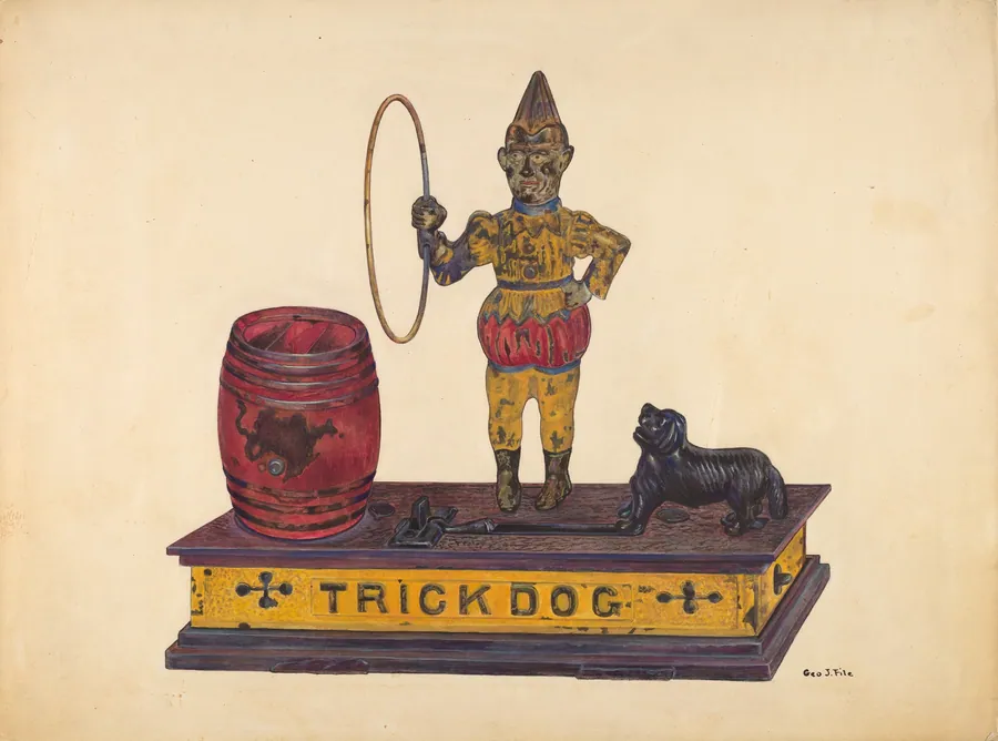 Toy Bank: Trick Dog by George File