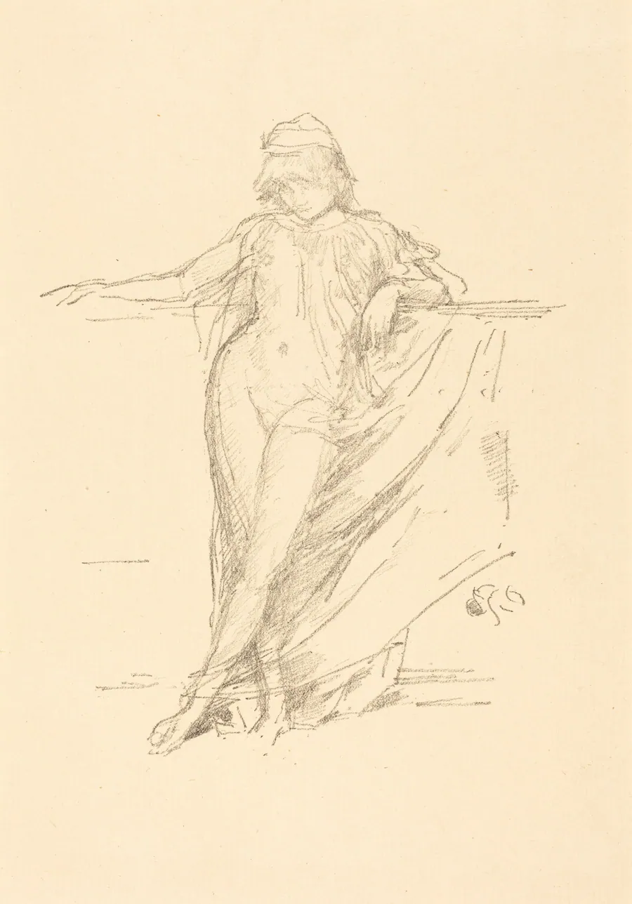 Little Draped Figure, Leaning by James McNeill Whistler