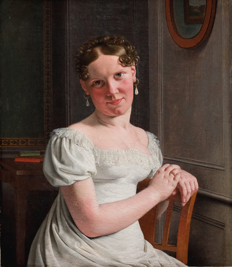 Julie Eckersberg, f. Juel, kunstnerens anden hustru by C.W. Eckersberg