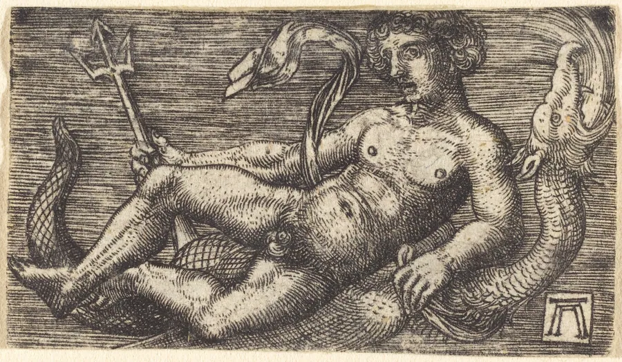Neptune on a Sea Monster by Albrecht Altdorfer