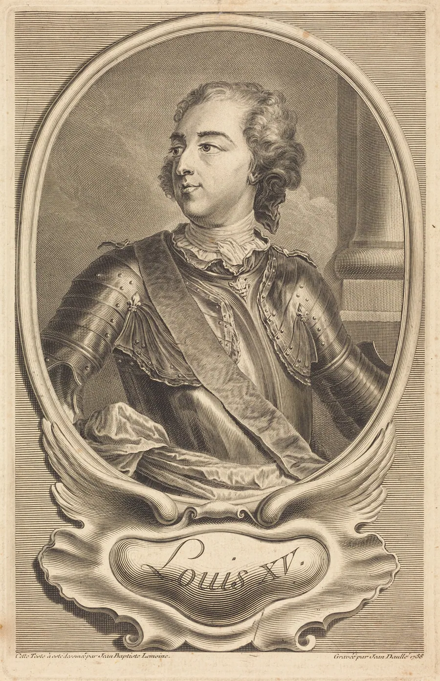 Louis XV by Jean Daullé