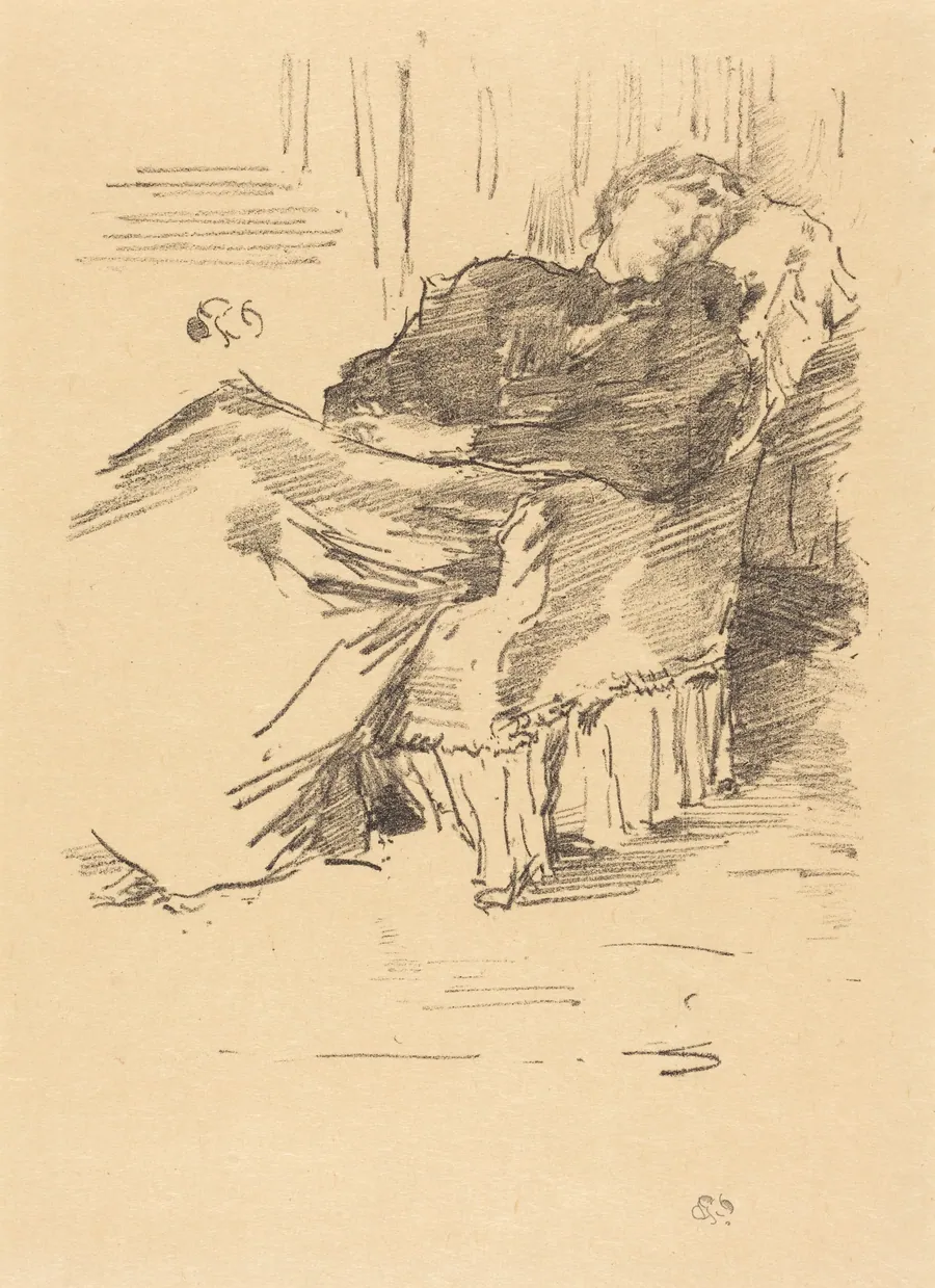 La Belle Dame endormie by James McNeill Whistler