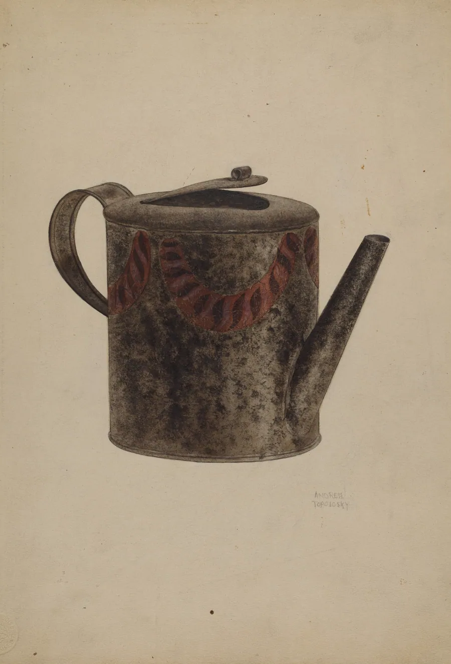 Toleware Metal Teapot by Andrew Topolosky