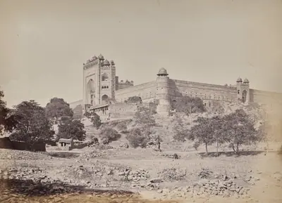 Fort of Futheypoor Sikre near Agra. The Residence of the Emperor Akbar