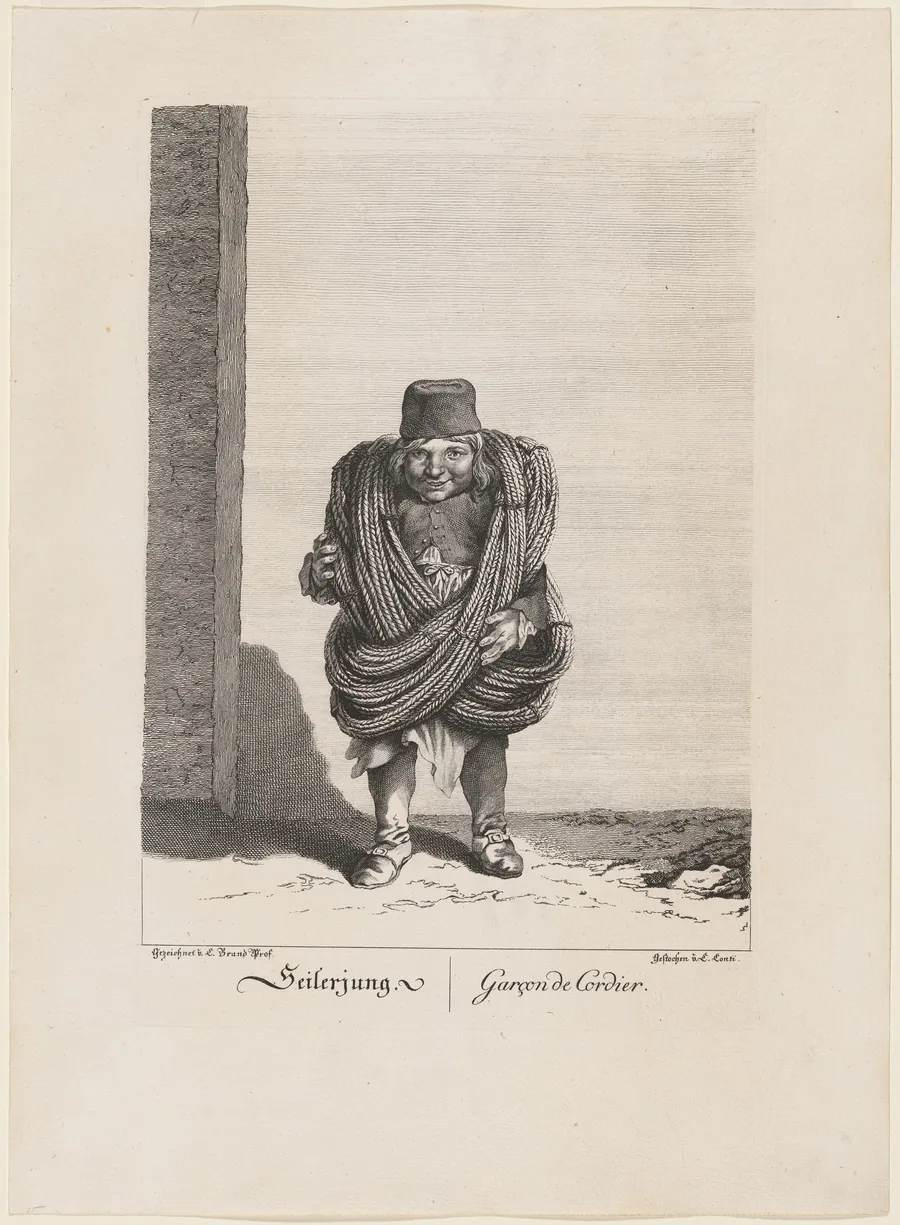 Seilerjung  (Young Rope Seller) by Carl Conti