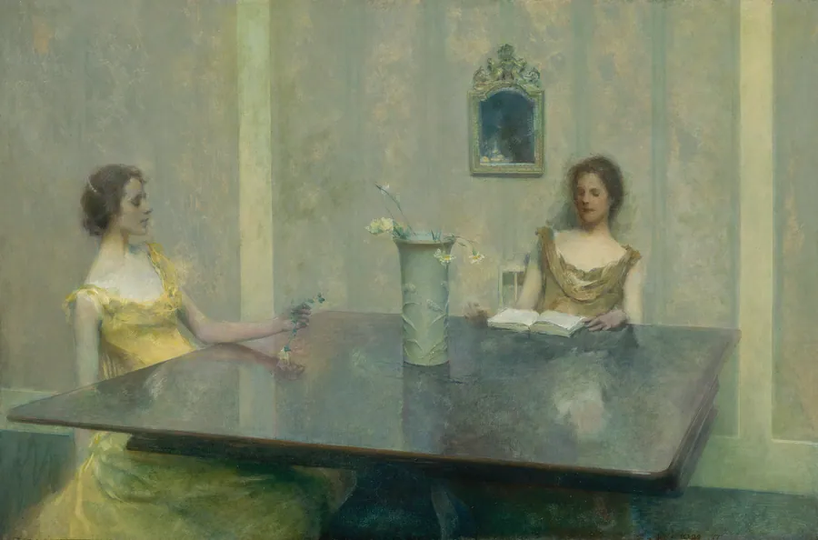 A Reading by Thomas Wilmer Dewing, born Boston, MA 1851-died New York City 1938