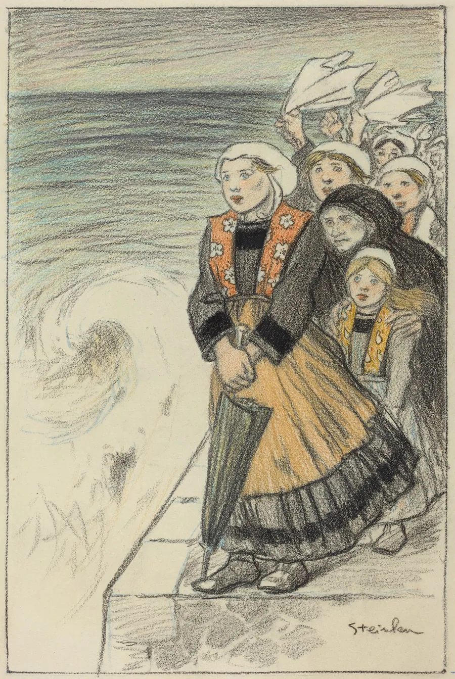 Sailors' Wives by Théophile Alexandre Steinlen