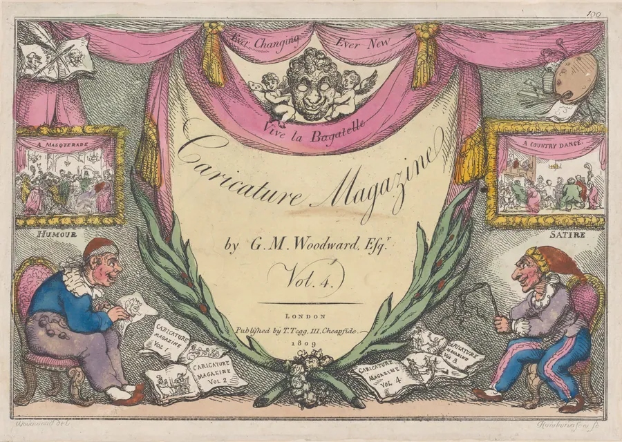 Title Page, The Caricature Magazine by G. M. Woodward, Vol. 4 by George Murgatroyd Woodward
