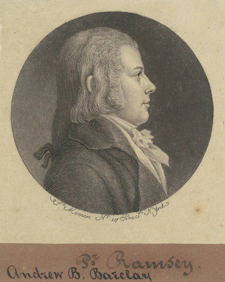 Andrew D. Barclay by Charles B. J. Févret de Saint-Mémin