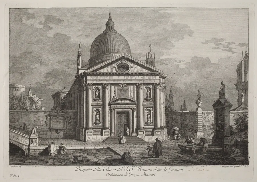 Prospetto della Chiesa del SS. Rosario detta de' Gesuati by Joseph Wagner