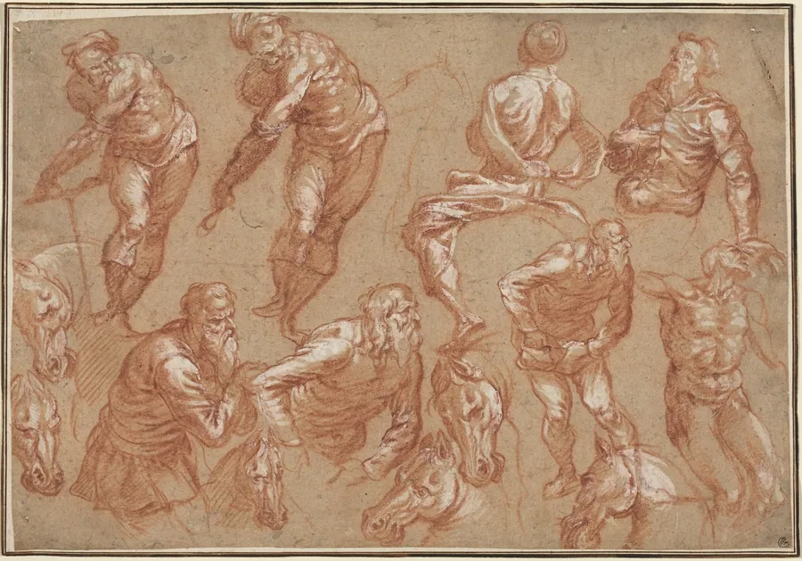 Figure Studies by Bartholomaeus Spranger