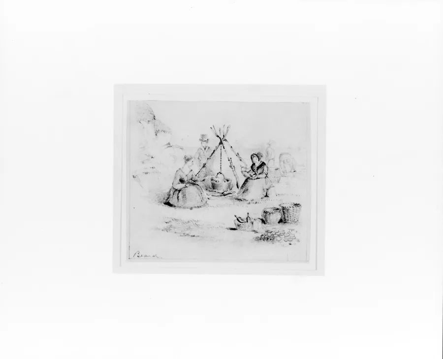 Clam Chowder Picnic (from McGuire Scrapbook) by William Holbrook Beard
