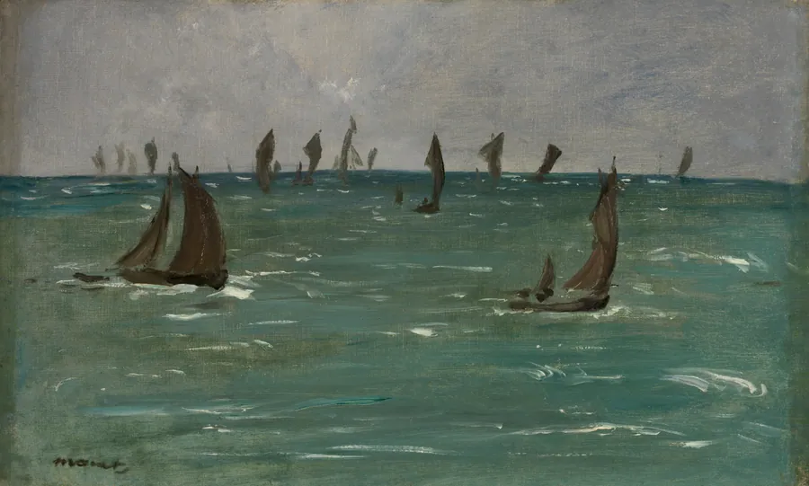 Boats at Berck-sur-Mer by Édouard Manet