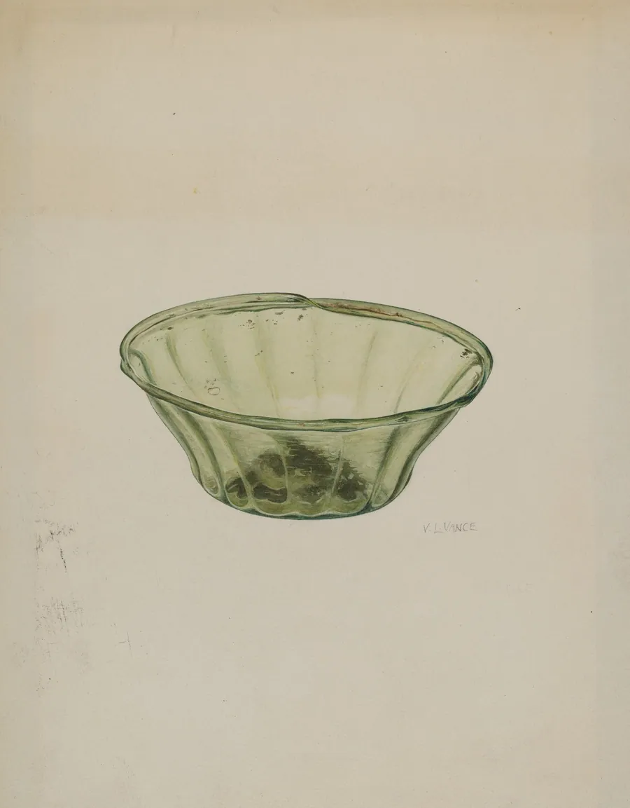 Glass Bowl by V.L. Vance