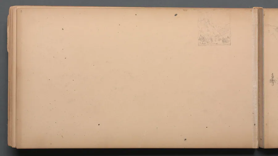 Sketchbook, page 17: Dixville Notch, Maine by Sanford Robinson Gifford