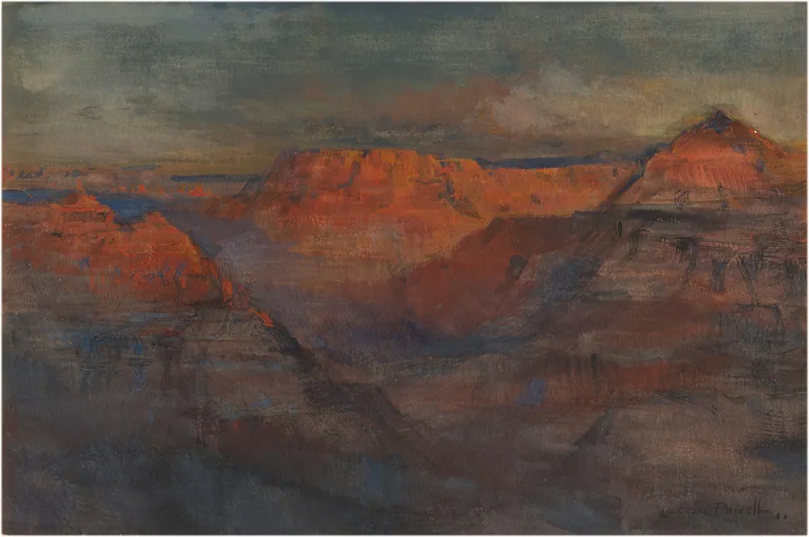 The Afterglow, Grand Canyon, Arizona by Lucien Whiting Powell