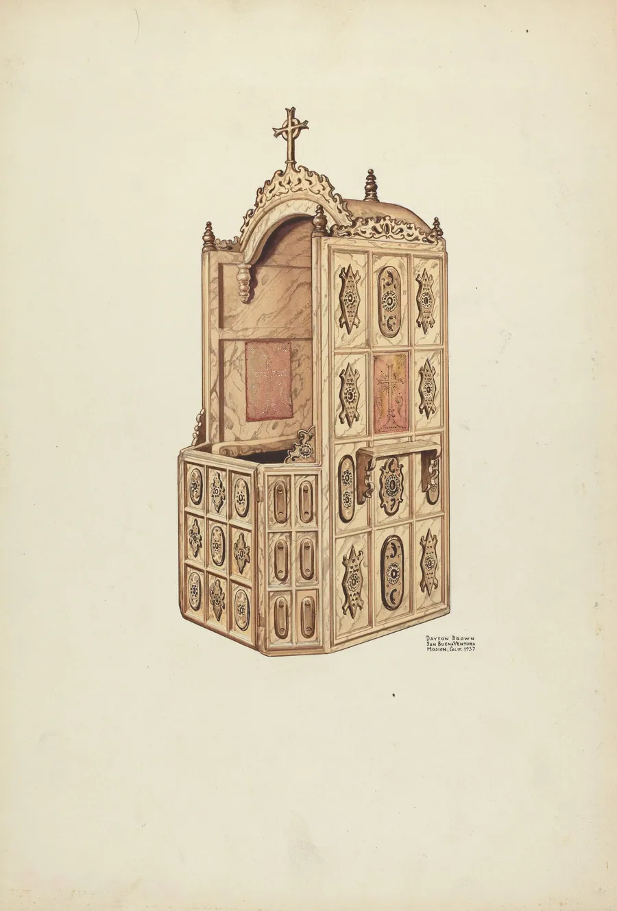 Side of Confessional by Dayton Brown