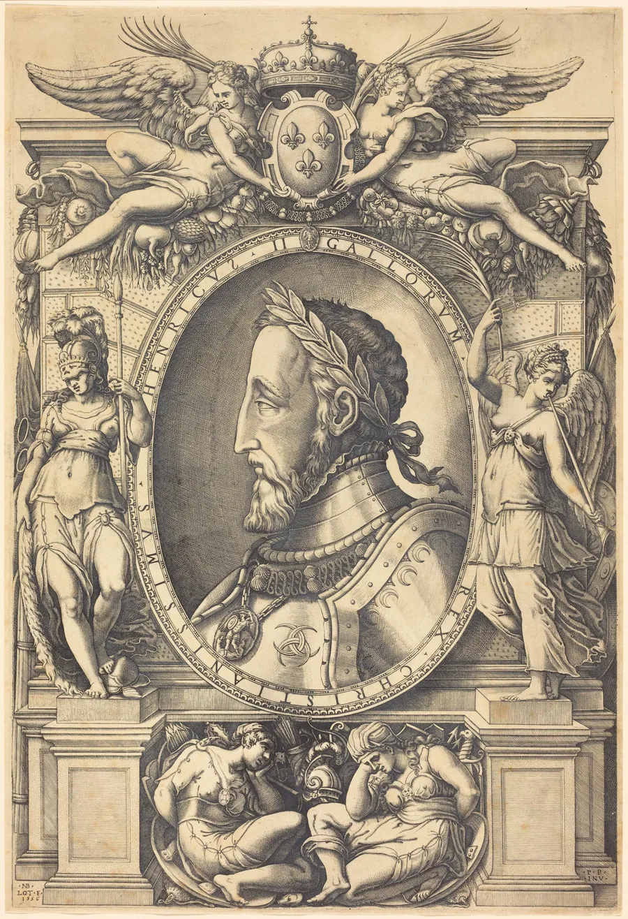 Henri II, King of France by Nicolas Beatrizet