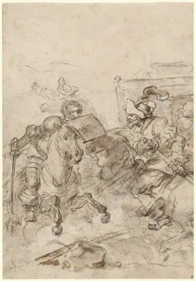 Don Quixote Attacking the Biscayan