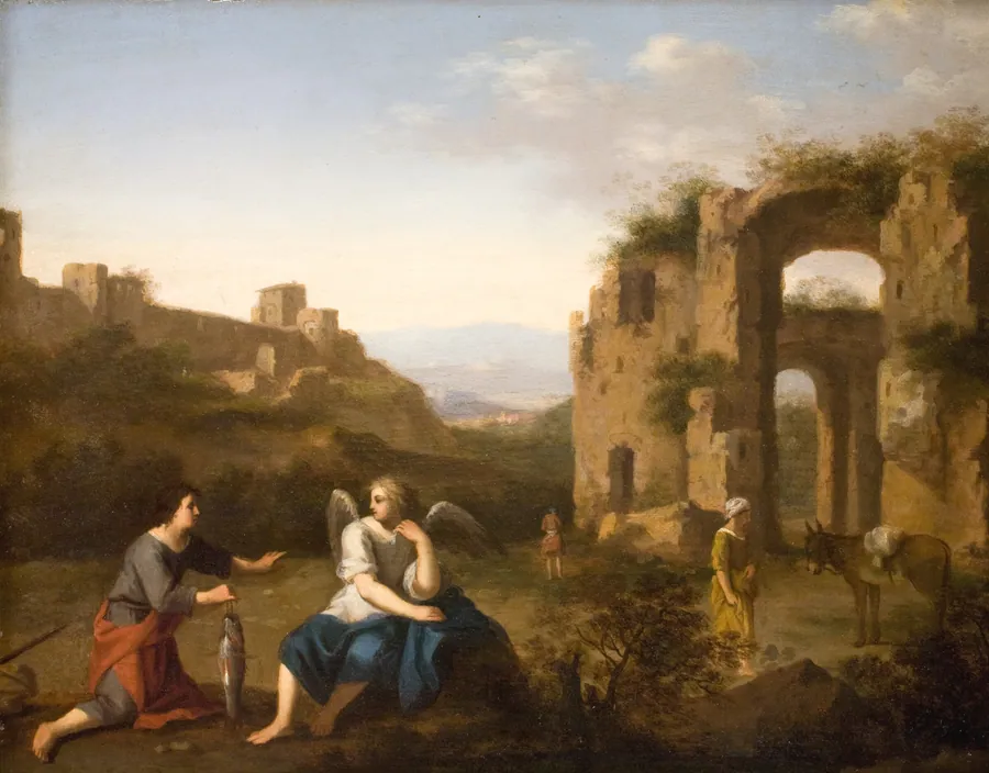 Tobias og englen by Toussaint Gelton
