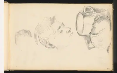 A Head, a Cup, and a Bread Roll