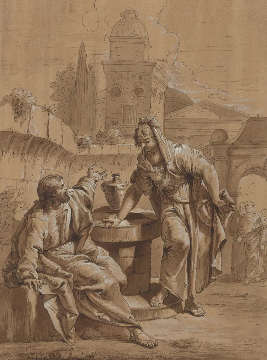 Christ and the Woman of Samaria by Anonymous Artist