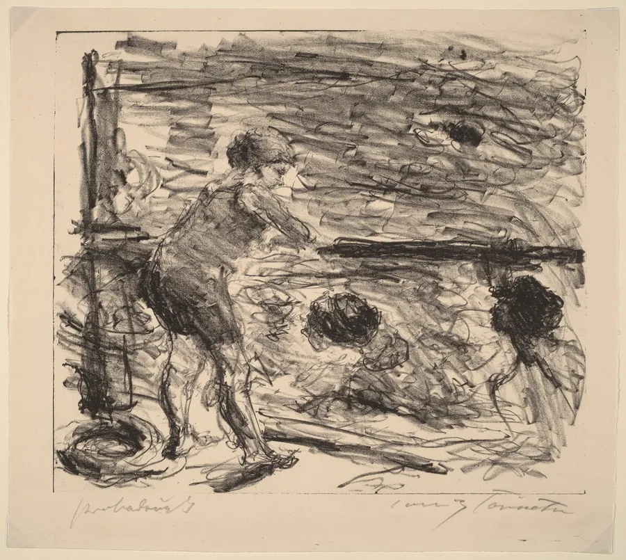Badeanstalt (The Bath House) by Lovis Corinth