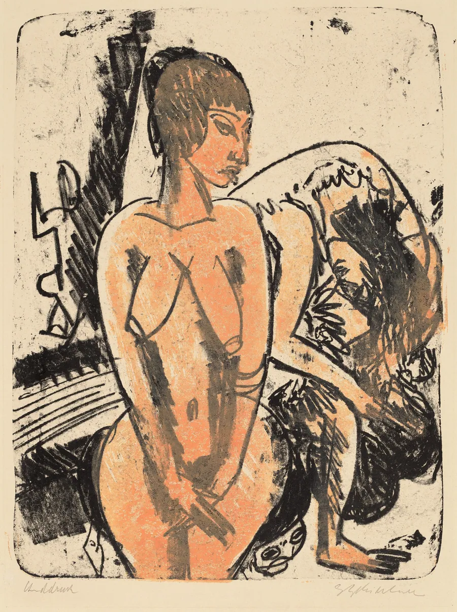 Two Women (Zwei Frauen) by Ernst Ludwig Kirchner
