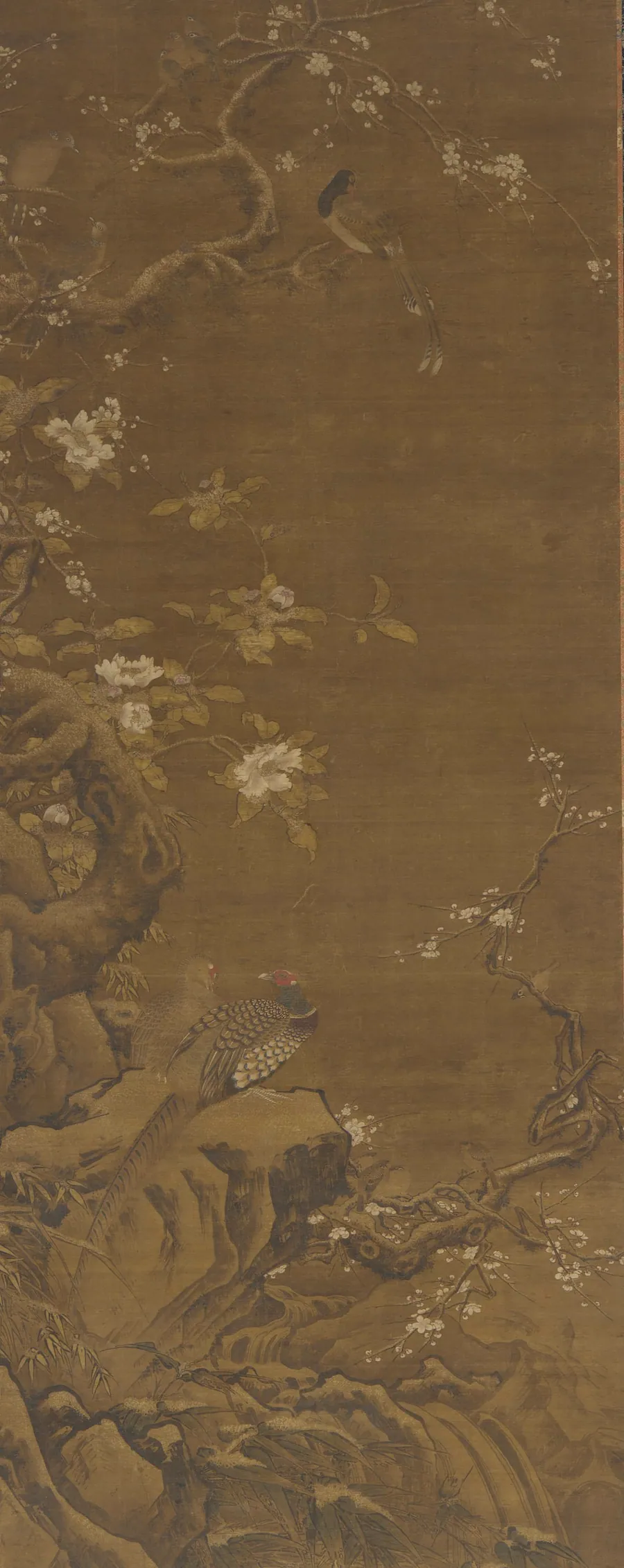 Pheasants and snow-covered plum blossoms by Formerly attributed to Ge Shouchang (active late 11th century)