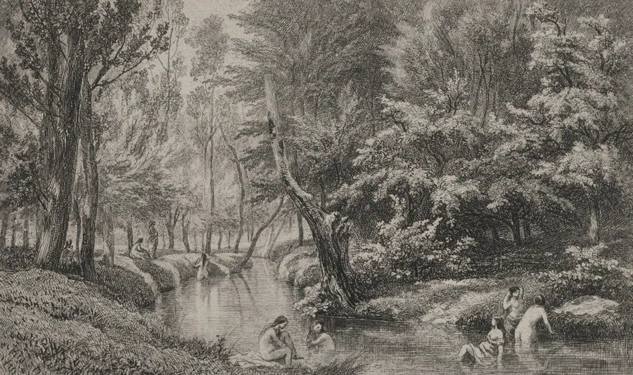 The Bathers by Charles François Daubigny