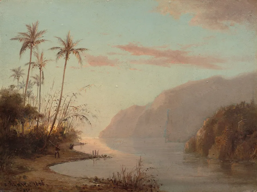 A Creek in St. Thomas (Virgin Islands) by Camille Pissarro