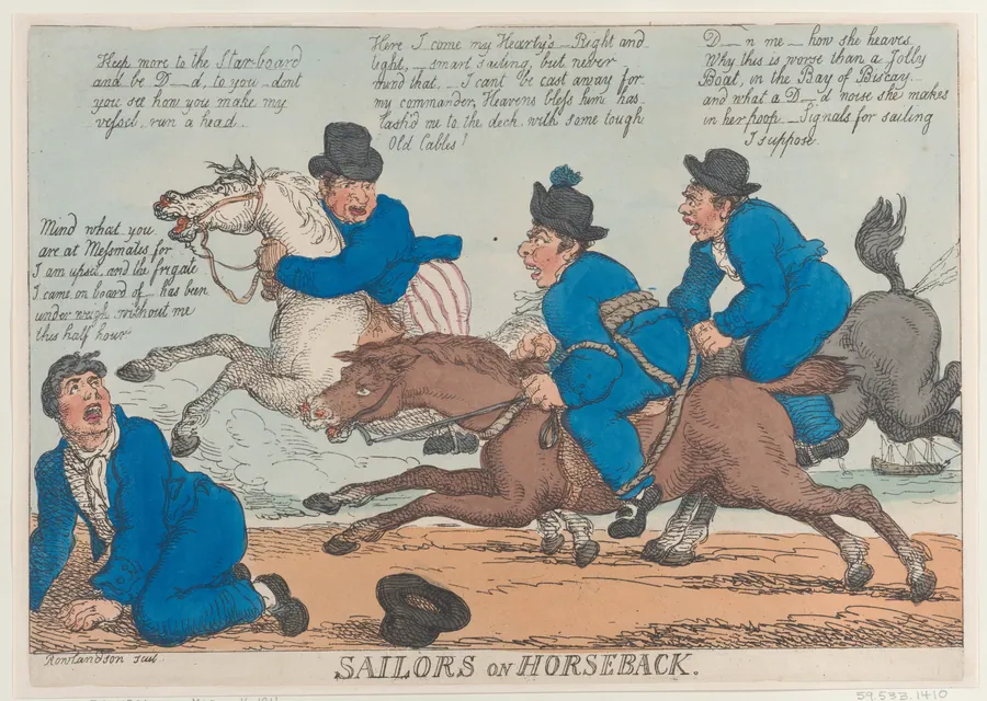 Sailors on Horseback by Thomas Tegg
