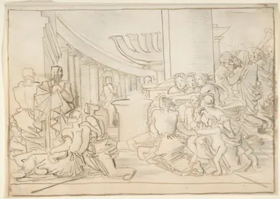 Congregation in a Temple