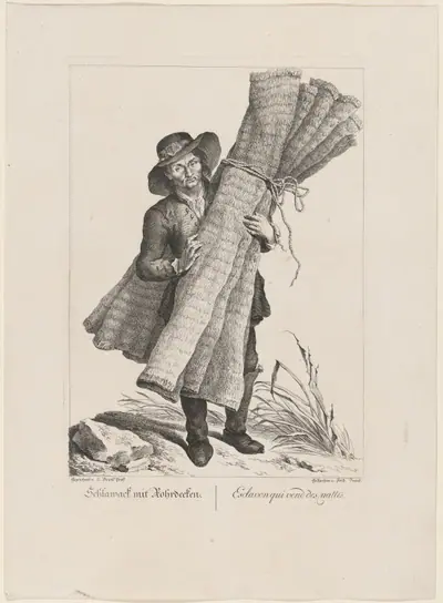 Schlawack mit Fohrdecken (Slavic Mat Seller)