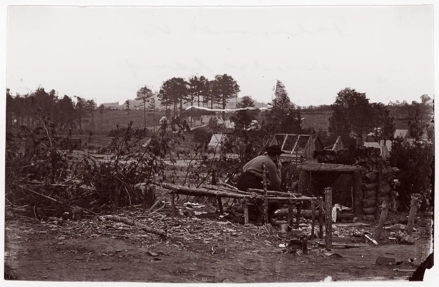 Falmouth, Virginia. Abandoned Camp by Andrew Joseph Russell
