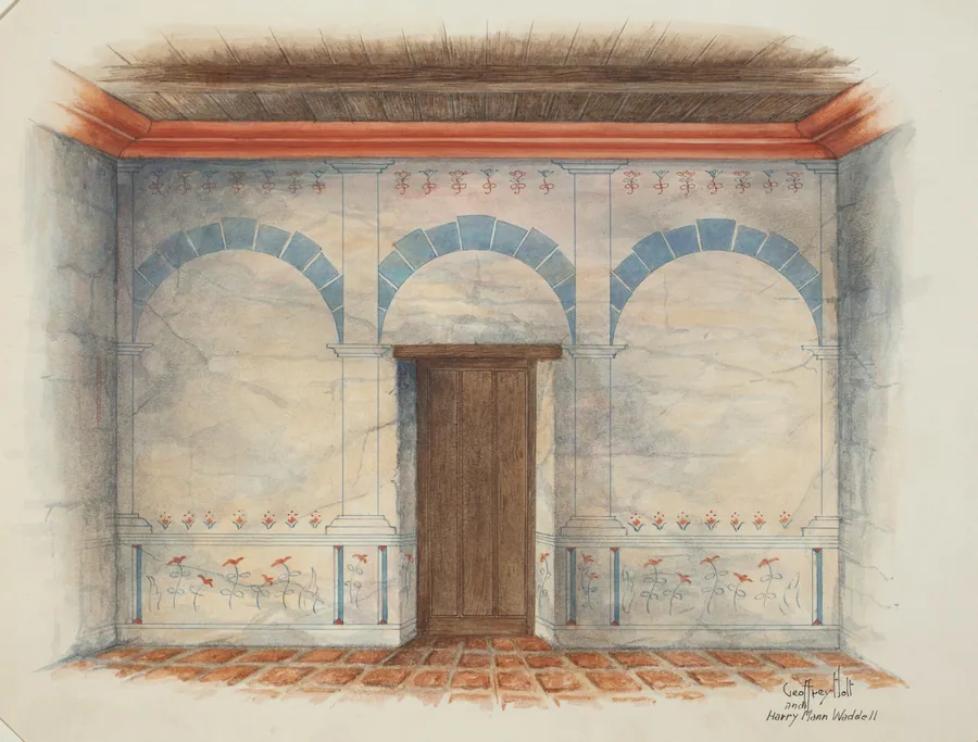 Restoration Drawing by Harry Mann Waddell