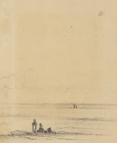 Figures on a Shore [verso]