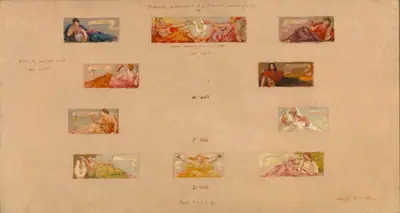 Sketches for the Decoration of a Private Library "A"